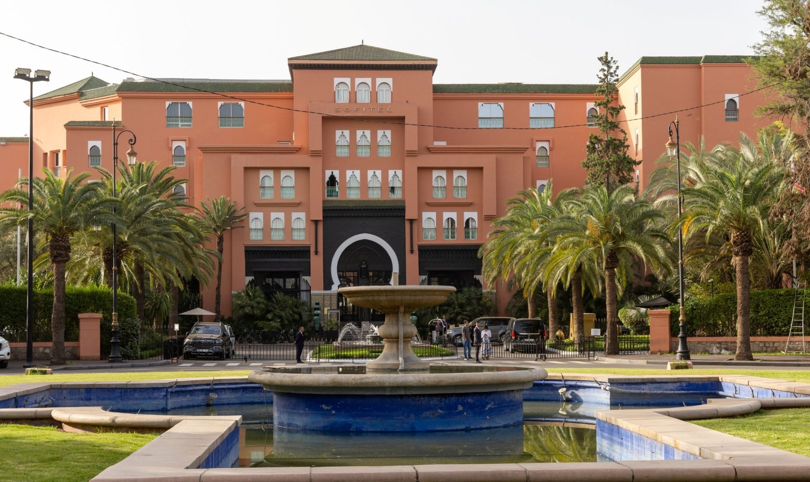 Sofitel hotel exterior in Marrakech, Morocco